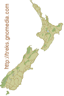 map of new zealand